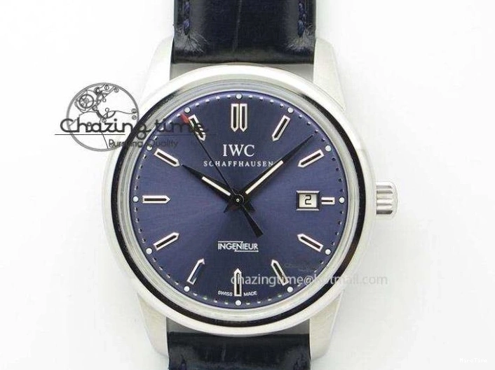 MIROTIME 0223 Premium Portugieser Perpetual Calendar IW503302 RG V9F 1:1 Best Edition Blue Dial on Black Leather Strap A 7098